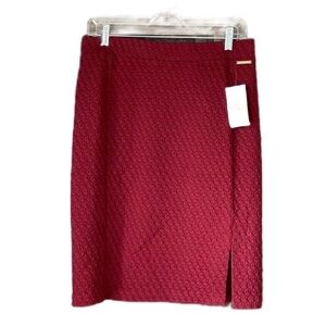 NWT Michale Kors Super Stretch Red Skirt  Size S